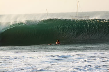 Cabo point is a northern beach within half an hour of mancora and always has a great curl.